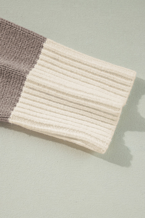 Livia Colorblock Loose Pullover Sweater