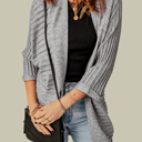  Lolatara Open Front Knit Cardigan
