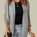  Lolatara Open Front Knit Cardigan