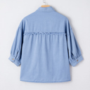  Londyn Bracelet Sleeve Chambray Shirt