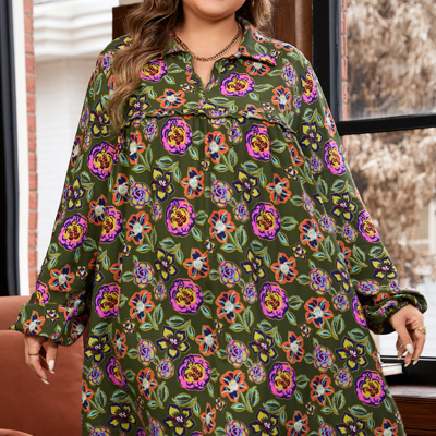 Lorelai Collared Loose Mini PLUS Dress