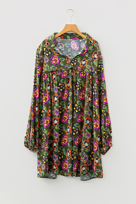 Lorelai Collared Loose Mini PLUS Dress