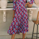 Multicolored XXL Lorelei Long Sleeve High Waist Dress