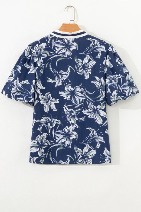 Lorelei Sleeve Striped Trim Blouse