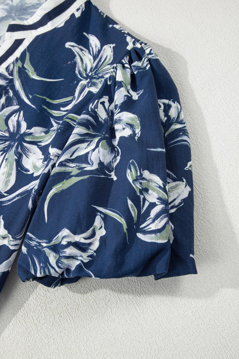 Lorelei Sleeve Striped Trim Blouse