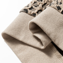  Lottie Ribbed Trim Print Long Sleeve Top