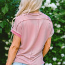  Louisa Colorblock Crew Neck T Shirt