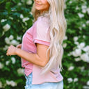  Louisa Colorblock Crew Neck T Shirt
