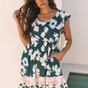  Louise Floral Ruffle Sleeve Dress