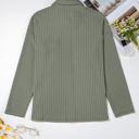  Lucia Ribbed Texture Button Up Shacket