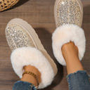  Lucia Sequin Thick Sole Snow Boots