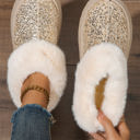 Lucia Sequin Thick Sole Snow Boots