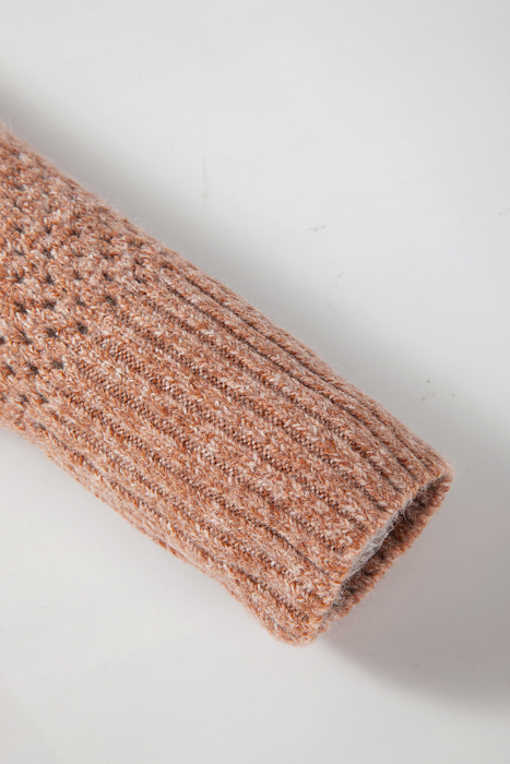 Luciana Eyelet Drop Shoulder Sweater