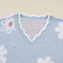  Lucille Fuzzy Flower Scalloped PLUS Sweater