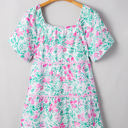  Lucille Plus Size Floral Ric-rac Trim Dress