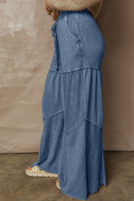 Lucy Leg Patchwork Drawstring Pants