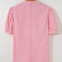  Lucy Stripe Puff Sleeve Blouse