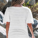  Luella Frilled Lace Trim Bubble Sleeve Blouse