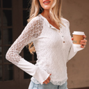  Luisa Slim Henley top Long Sleeve Top