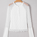  Luisa Slim Henley top Long Sleeve Top