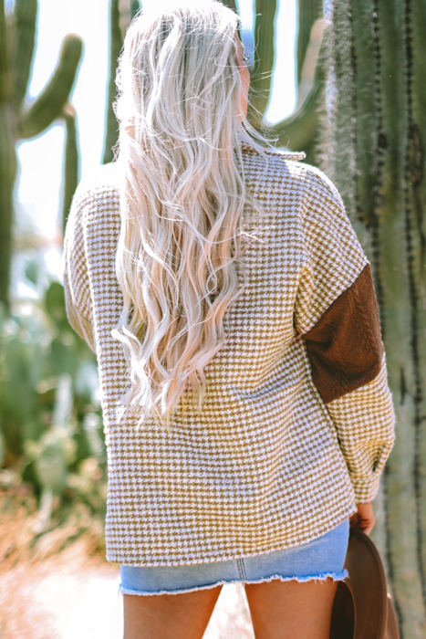 Luna Houndstooth Loose Shacket
