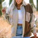  Luna Houndstooth Loose Shacket