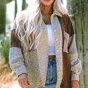  Luna Houndstooth Loose Shacket