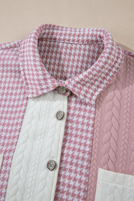 Luna Houndstooth Loose Shacket