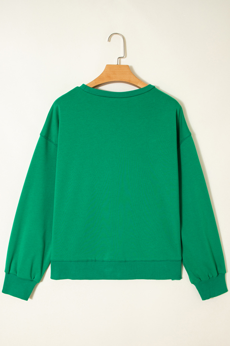 Luz Embroidered Christmas Holiday Sweatshirt