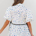 Lyanna Floral Puff Short Sleeve Top