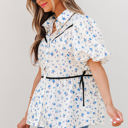  Lyanna Floral Puff Short Sleeve Top