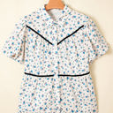 Lyanna Floral Puff Short Sleeve Top