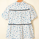  Lyanna Floral Puff Short Sleeve Top