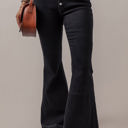  Lydia High Waist Button Front Flare Jeans