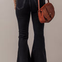  Lydia High Waist Button Front Flare Jeans