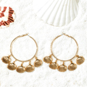  Lyra Vacation Shell Hoop Earrings