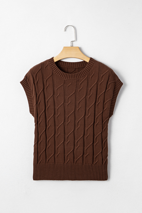 Lyrajira Texture Short Sleeve Sweater