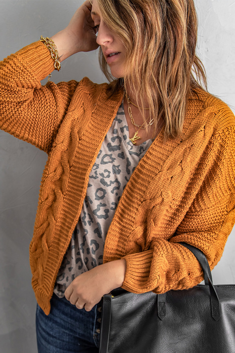 Lyralara Long Sleeve Knit Cardigan
