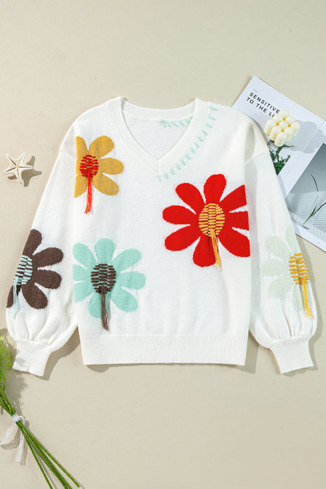 Mabel Flower Sweater