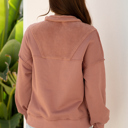  Mabel Half Zipper Baggy Sweatshirt
