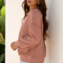  Mabel Half Zipper Baggy Sweatshirt