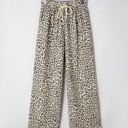  Mabel Leopard Drawstring Elastic Waistband Loose Pants