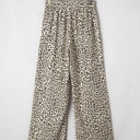  Mabel Leopard Drawstring Elastic Waistband Loose Pants