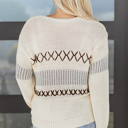  Macie Detail Drop Shoulder Sweater