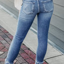  Macie Distressed Frayed Ankle Skinny Jeans