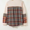  Mackenzie Plaid Patchwork Half PLUS Pullover