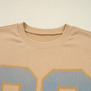  Macy Drawstring Hemline Oversize Long Sleeve Top