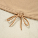  Macy Drawstring Hemline Oversize Long Sleeve Top