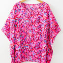  Madeleine Abstract Loose Fit Tunic Blouse