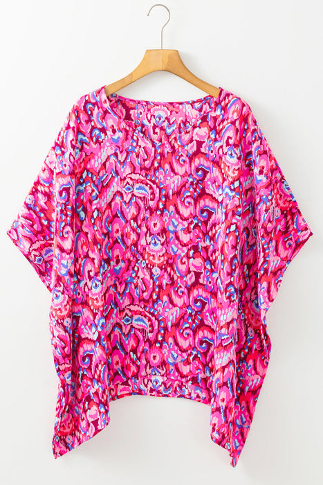 Madeleine Abstract Loose Fit Tunic Blouse